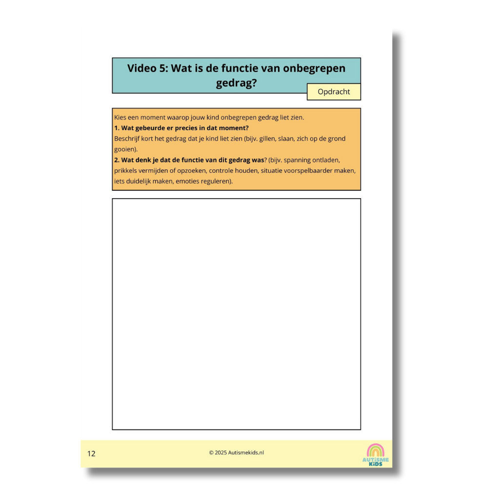 Cursus Autisme en Onbegrepen Gedrag - Afbeelding 3